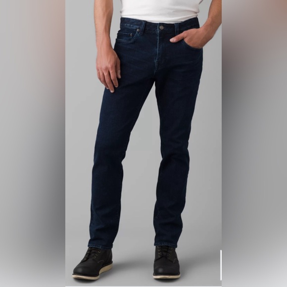 Prana Other - PrAna Men’s Dark Grey Wash Bridger Slim Fit Stretch Denim Jeans size 35 x 30